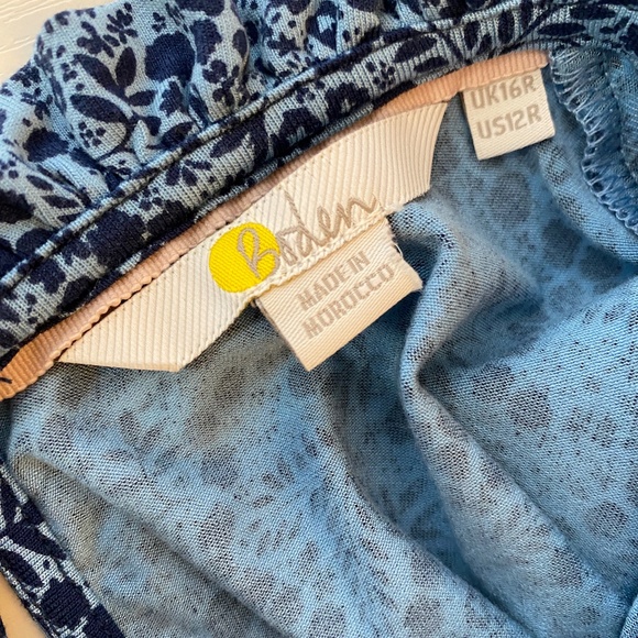 Boden Clara Jersey Dress Frost Blue Size 12 - Picture 9 of 15